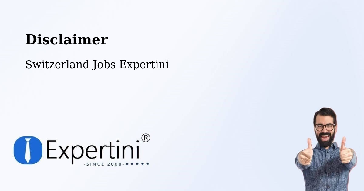 Disclaimer – Arlesheim - Switzerland Jobs Expertini