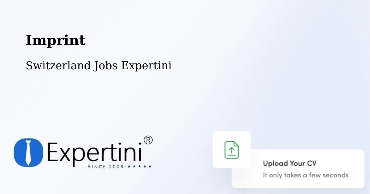 Imprint – Arlesheim - Switzerland Jobs Expertini